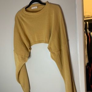 Mustard cropped sweater